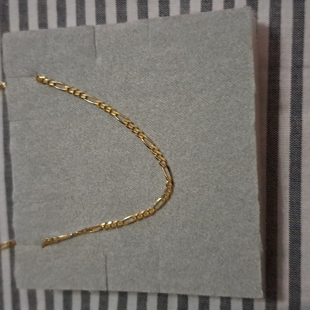 BabyGold Figaro 14k Chain Necklace